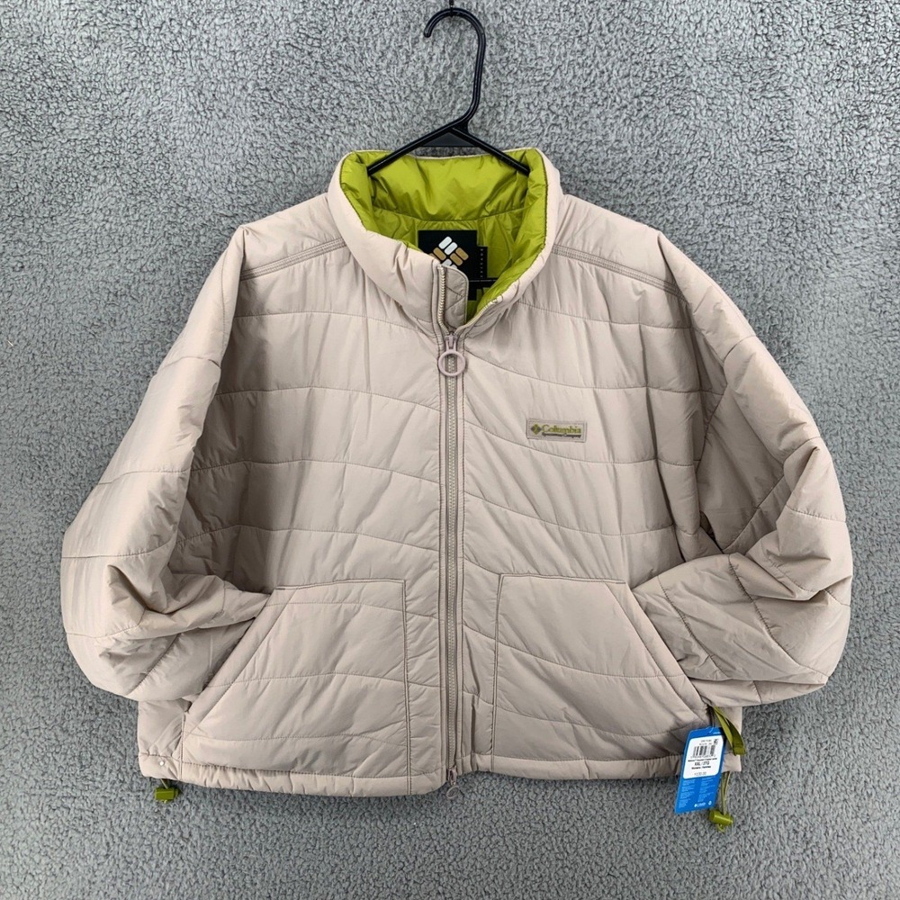 Columbia Wallowa Insulated Cropped Jacket WL8199-084 Womens XXL Beige‎ New